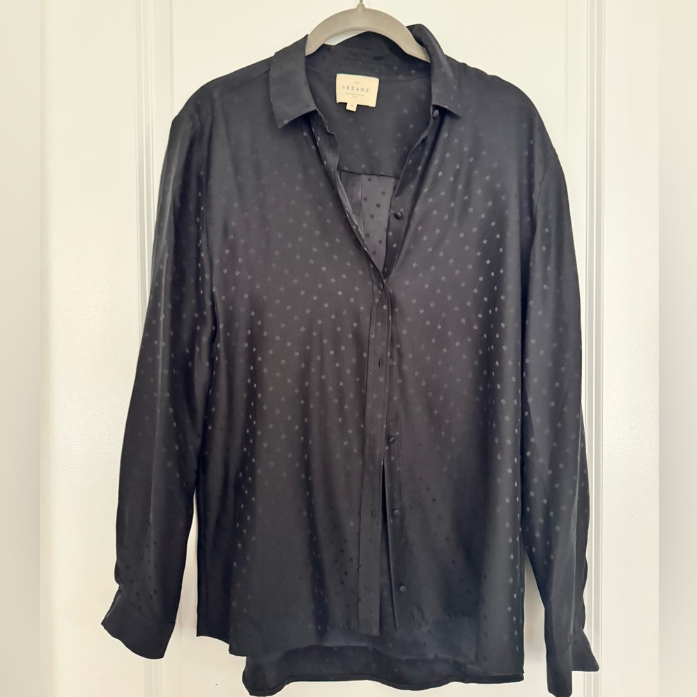 Sézane Ann Blouse. Black. French size 36/US6